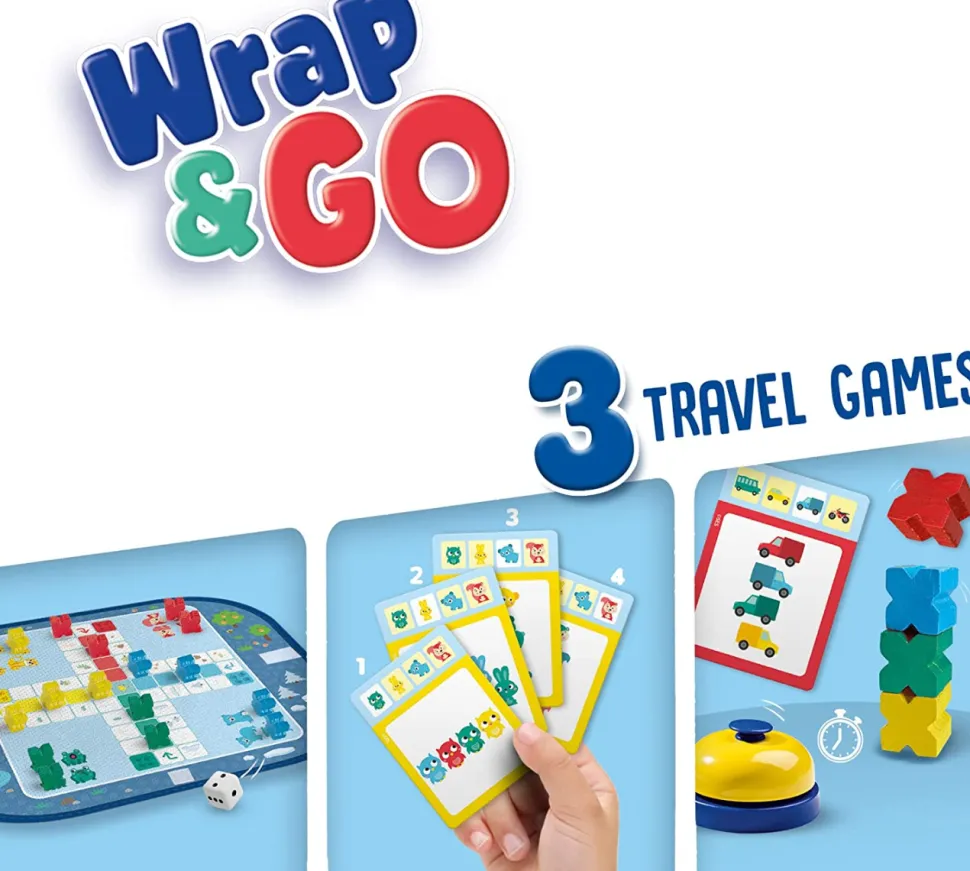 Wrap&Go - 3 Reisespiele (Quartett, Etc.)