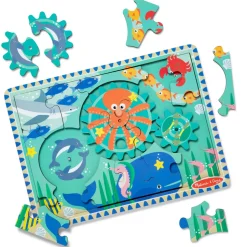 Zahnrad Puzzle - Meerestiere, 18 Teile