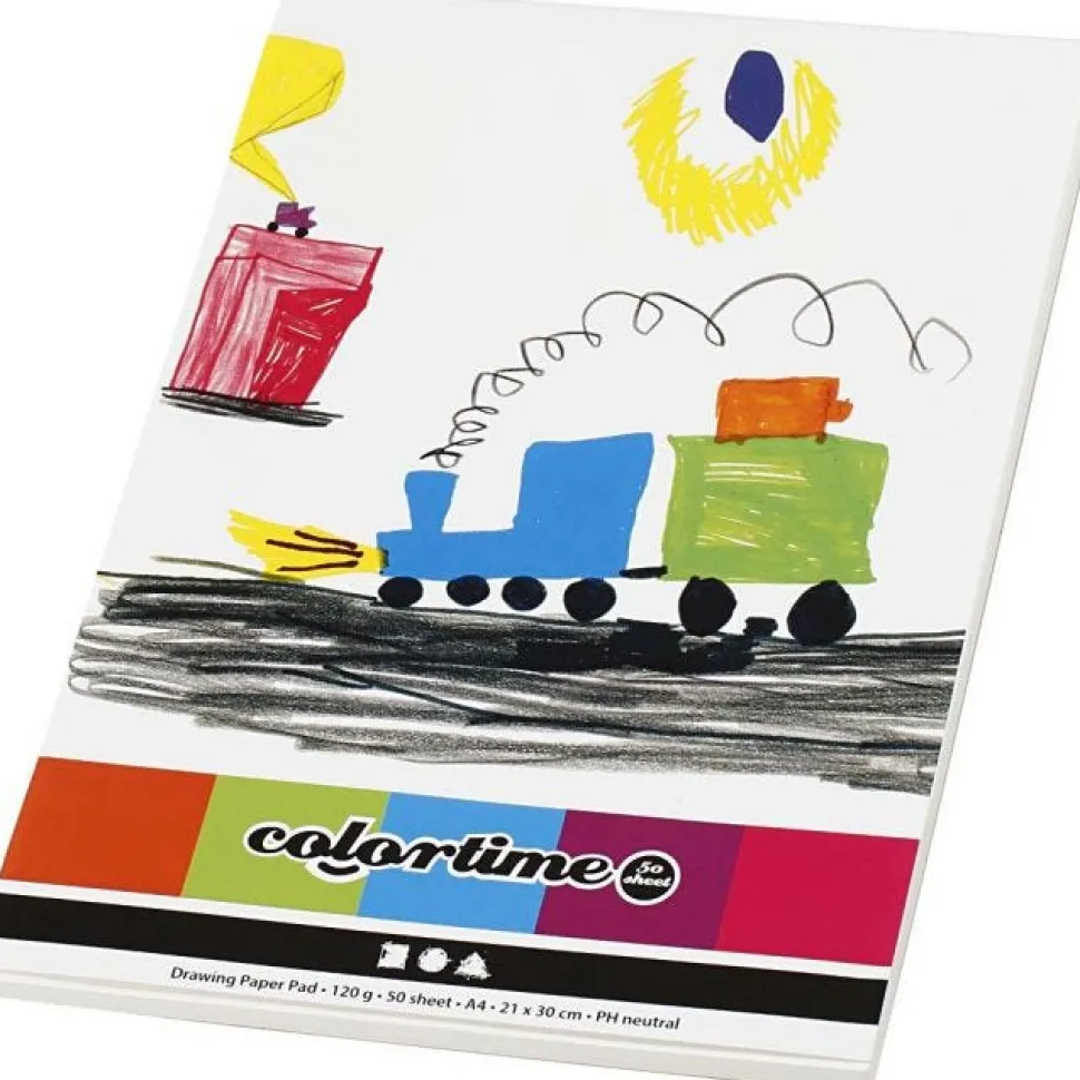 Zeichenblock A4 120 G - Weis, 50 Bogen