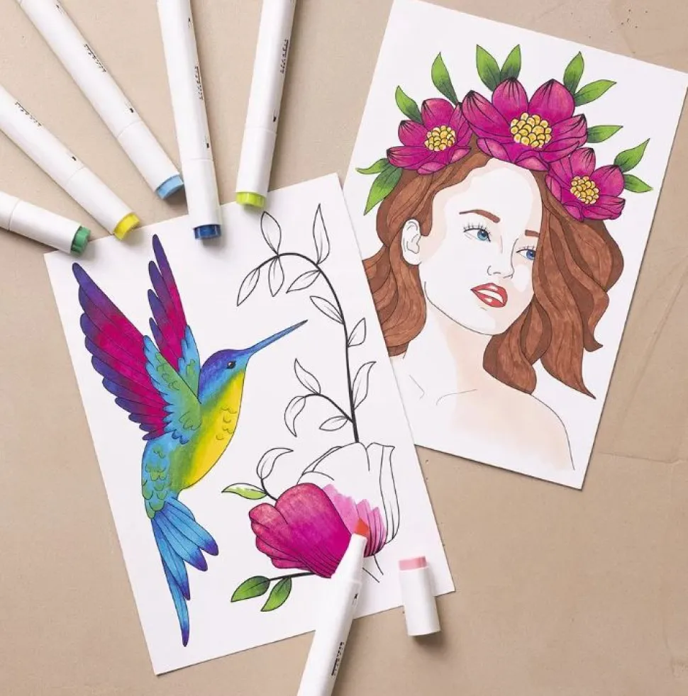 Zeichenblock Für Filzstifte A5/120 Gr. - 30 Blatt