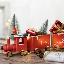 Zum Bemalen - Holzzug Mit Waggon