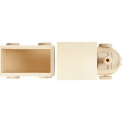 Zum Bemalen - Holzzug Mit Waggon